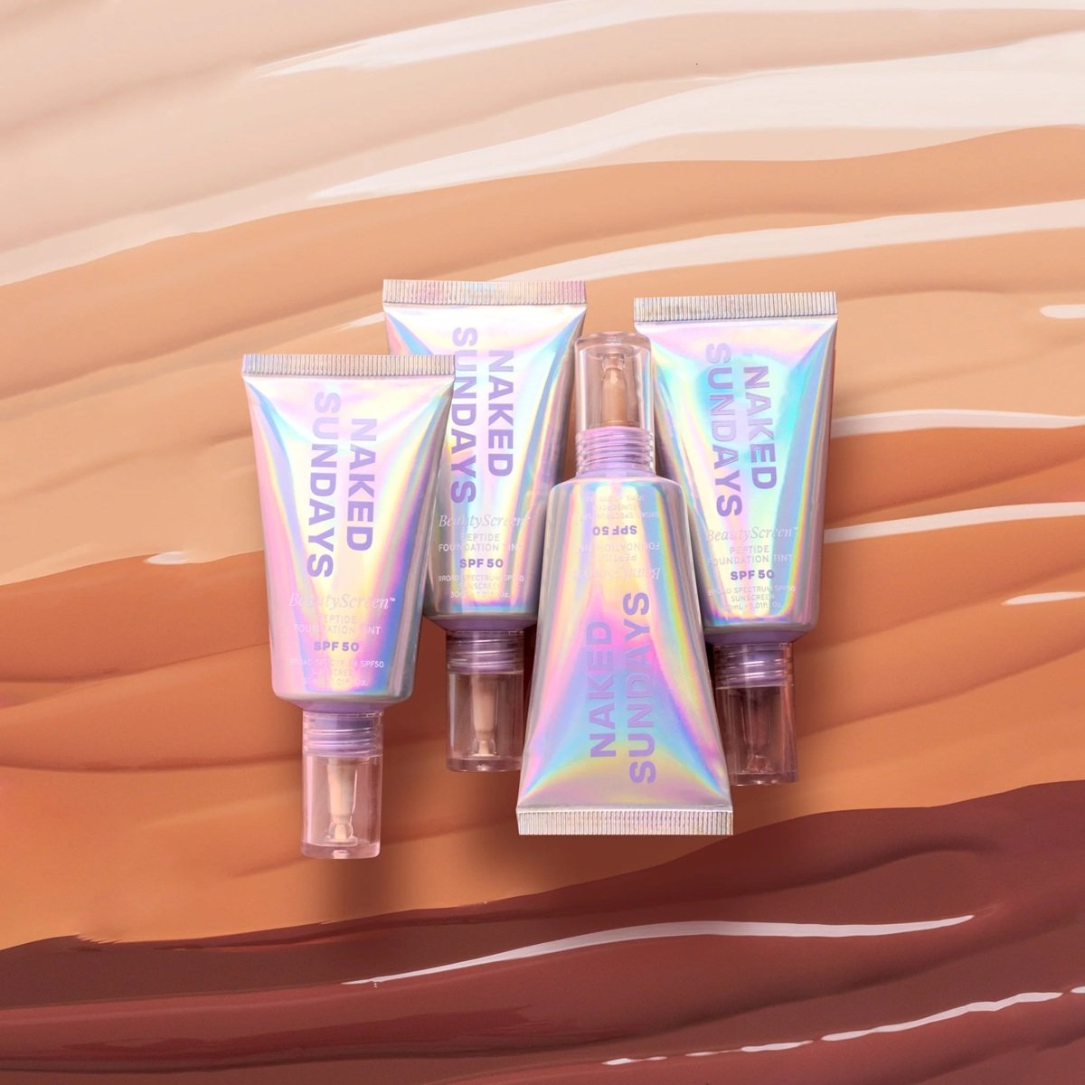 Naked Sundays BeautyScreen SPF50 Peptide Foundation Tint Review & Swatches Naked Sundays BeautyScreen SPF50 Peptide Foundation Tint Review & Swatches