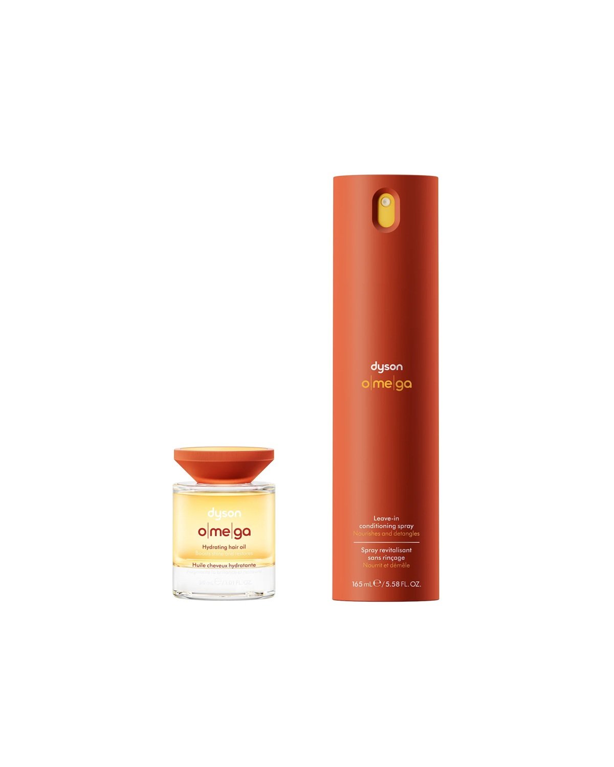Dyson Omega Nourishing Haircare Review: Leave-In Conditioning Spray & Hydrating air Oil